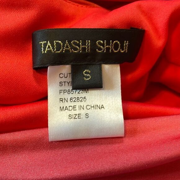 Tadashi Shoji Ruched Side Knot Cocktail Dress S - Picture 2 of 9